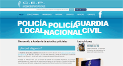 Desktop Screenshot of centrodeestudiospoliciales.com